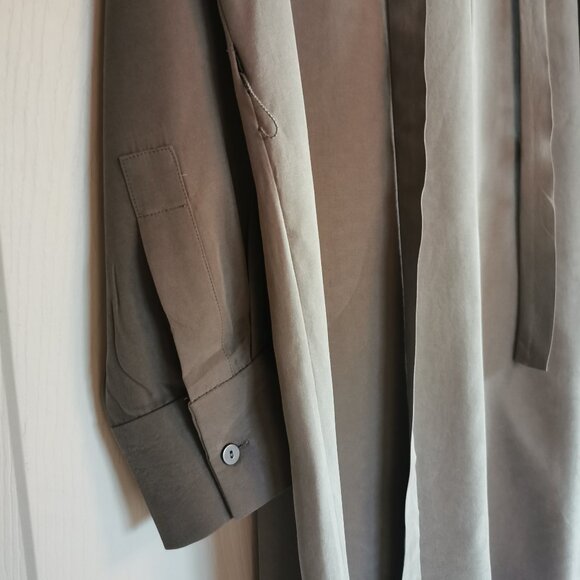 All Saints Shirt Style  Grey/Green Dress - Picture 7 of 12